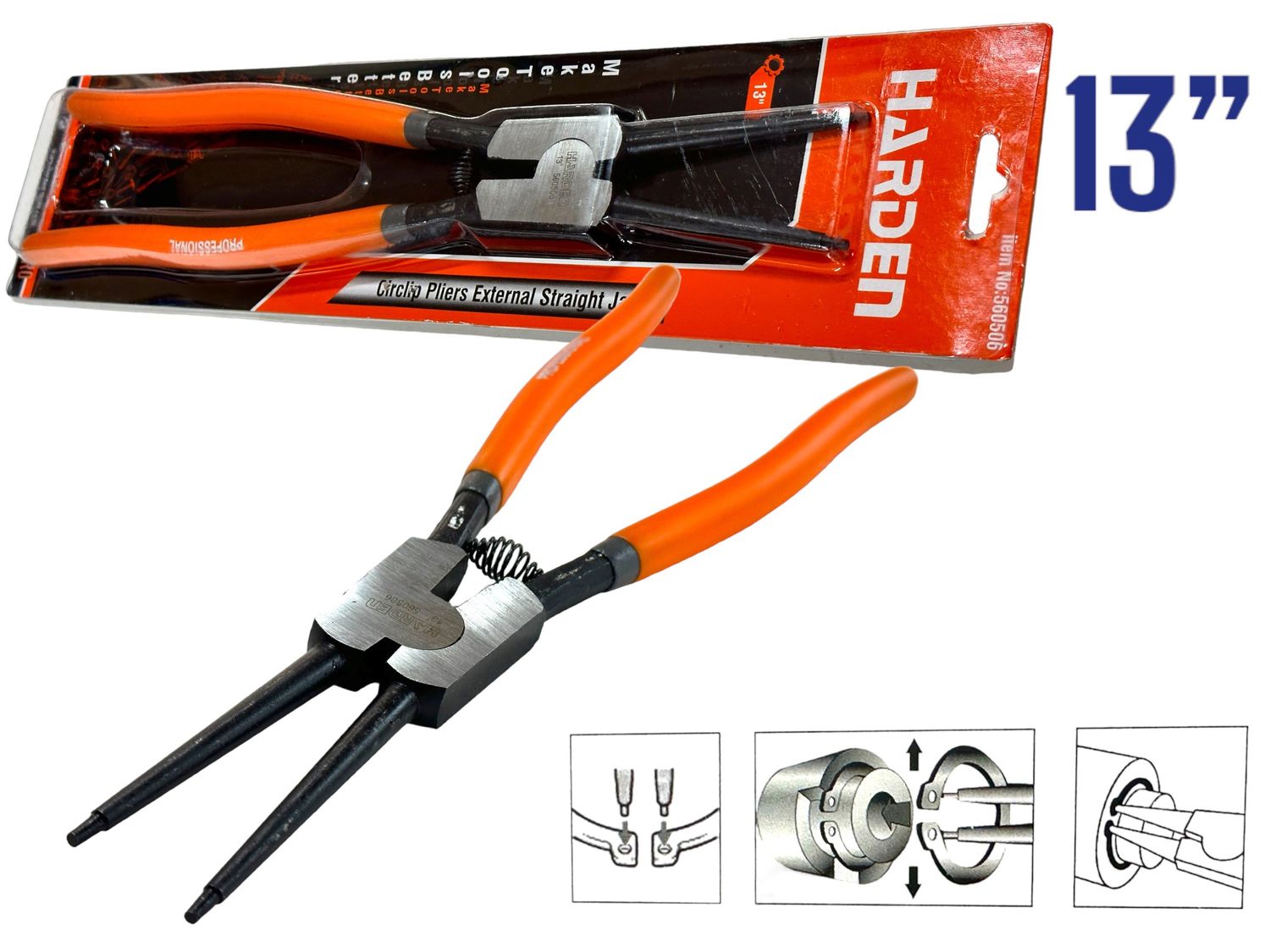 13" Pliers Circlip External Straight