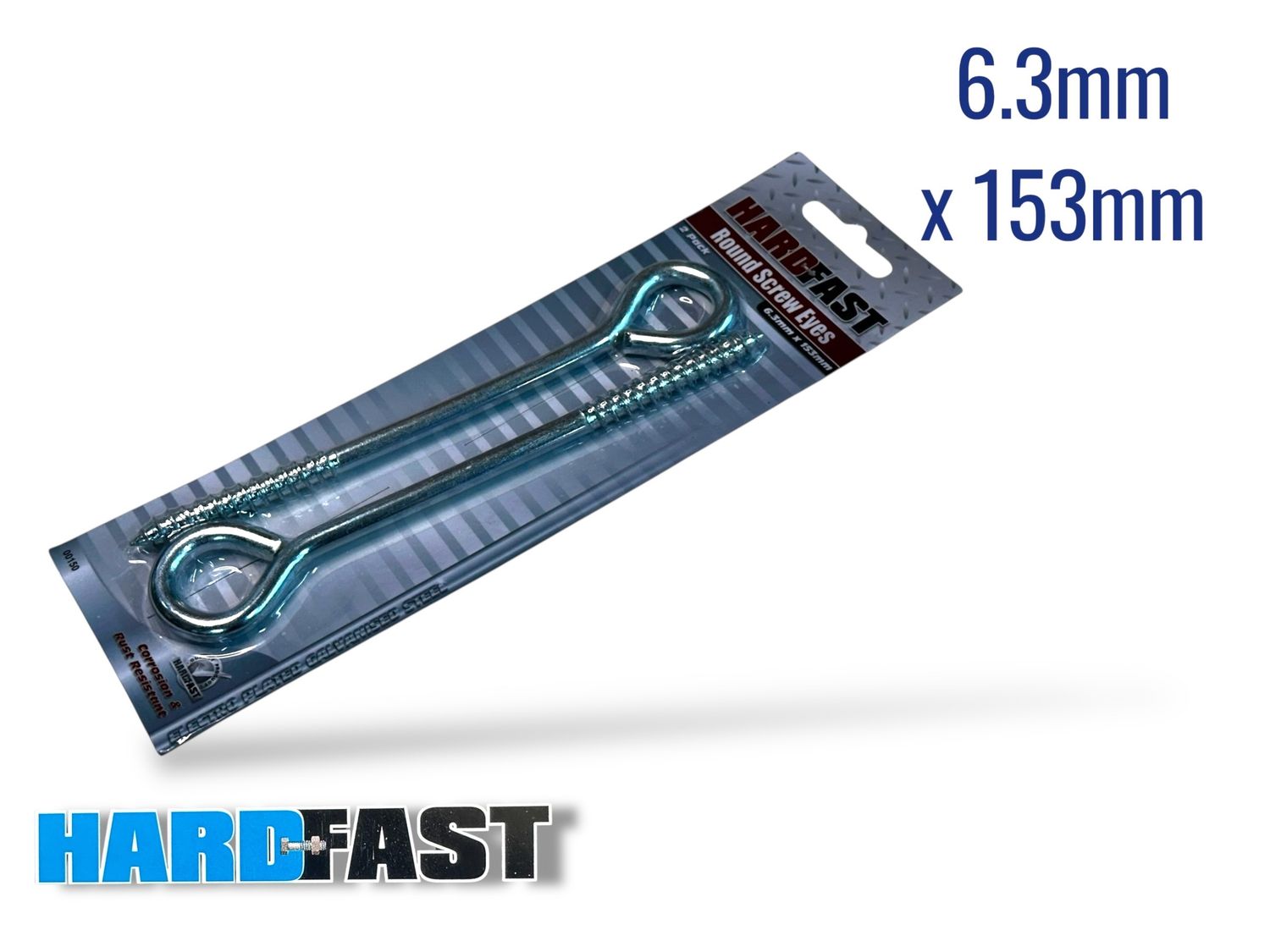 153mm x 6.3mm Eyebolt 2Pc
