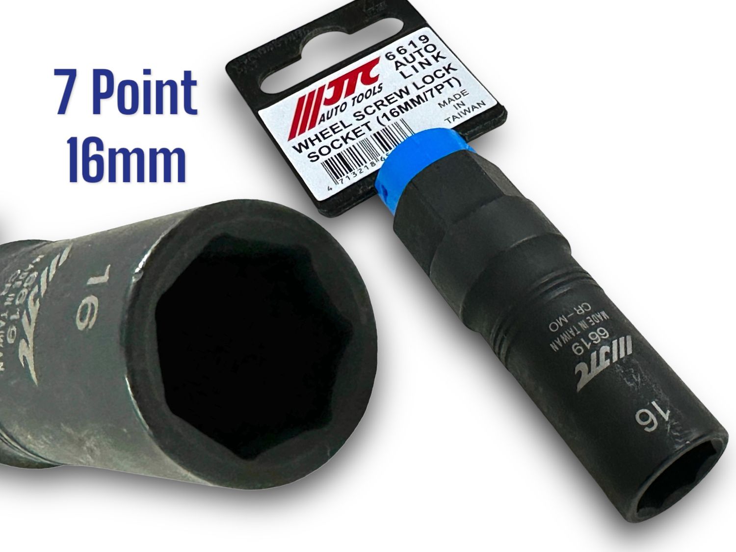 16mm 7 Point 1/2"Dr Socket Wheel Screw