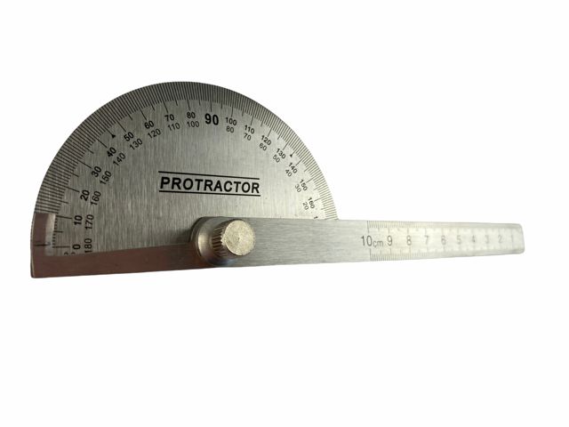 180 Degree Protractor with 10cm Rule MEDALIST