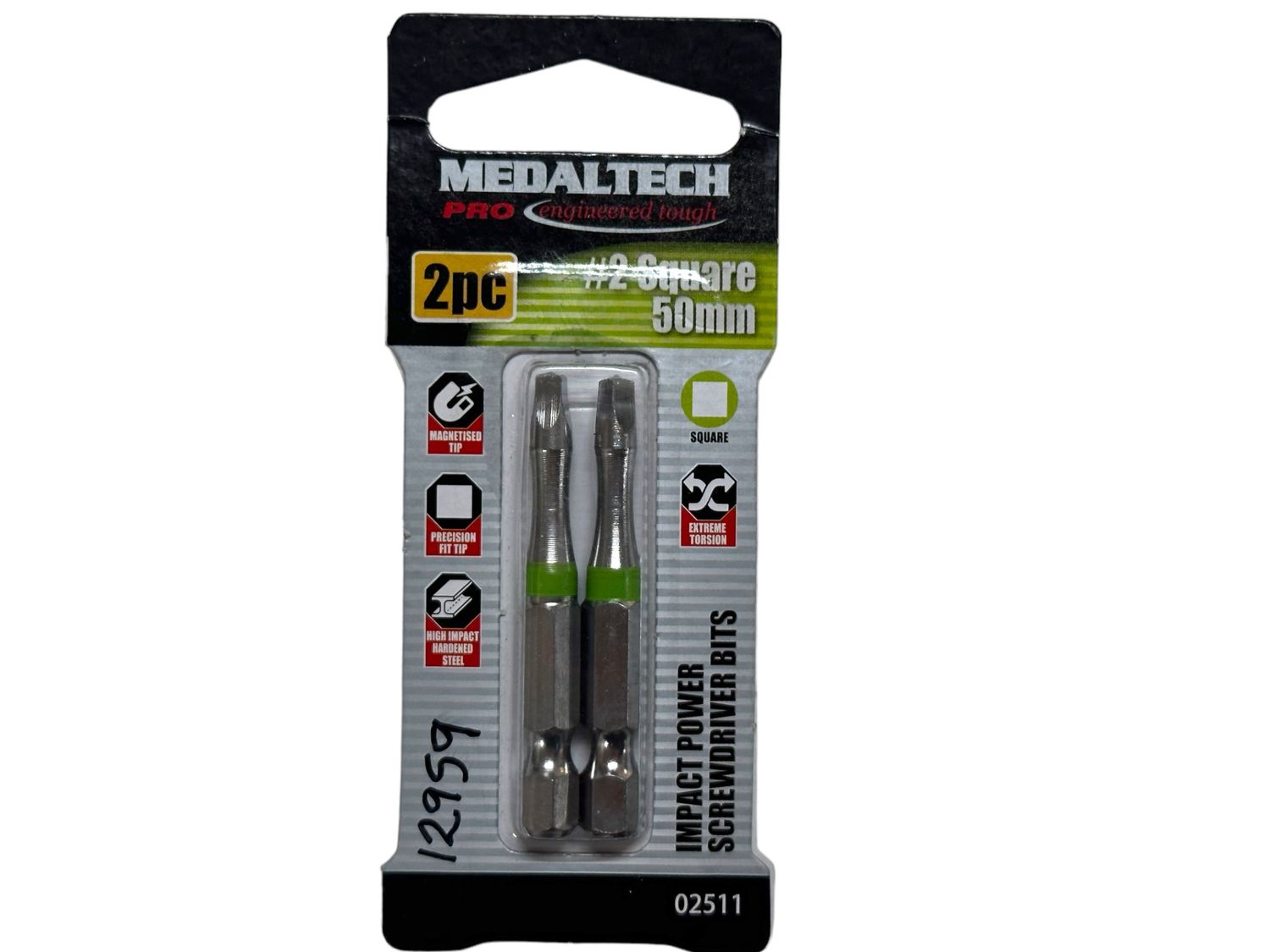2 Piece #2 Square Drive Power Bits