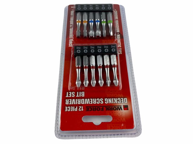 12 Piece Screwdriver Bit Set Magnetic Tips