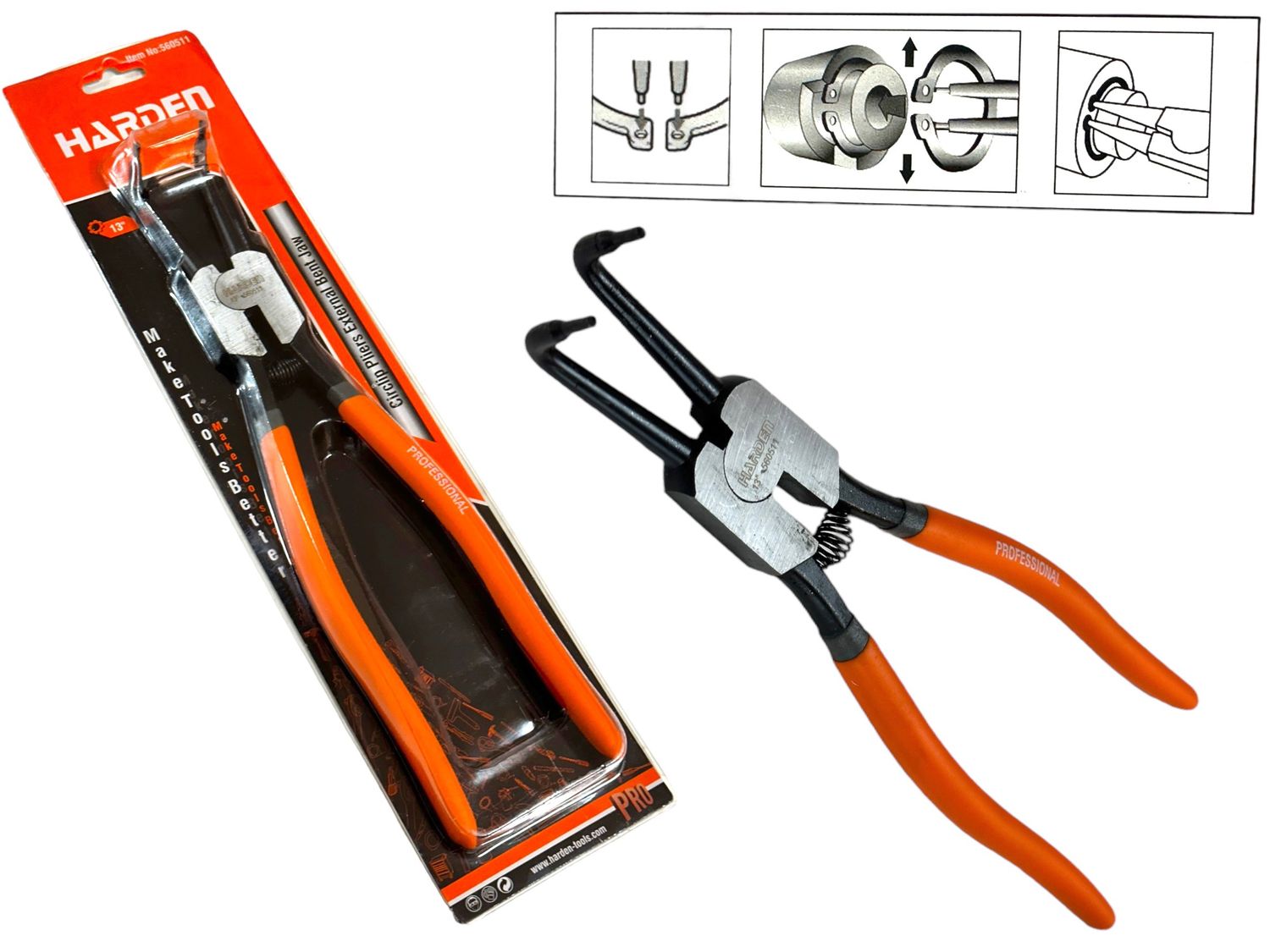 13" Circlip Pliers Outside 90 Degree