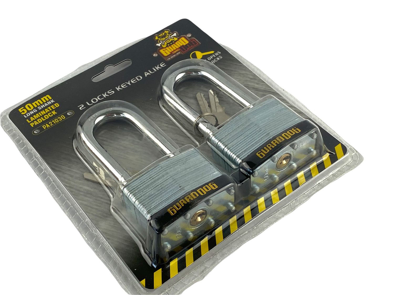 2 Piece 50mm Laminated Lock
