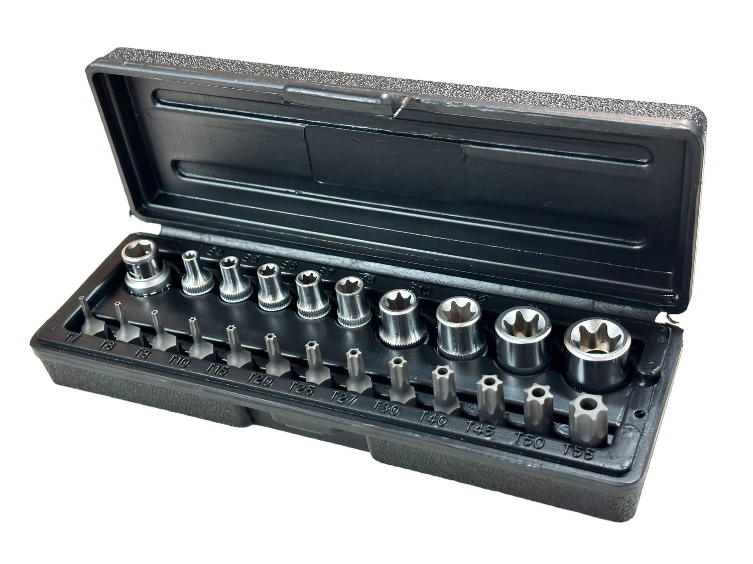 23Pc Torx and E Socket Set Star 6 Point
