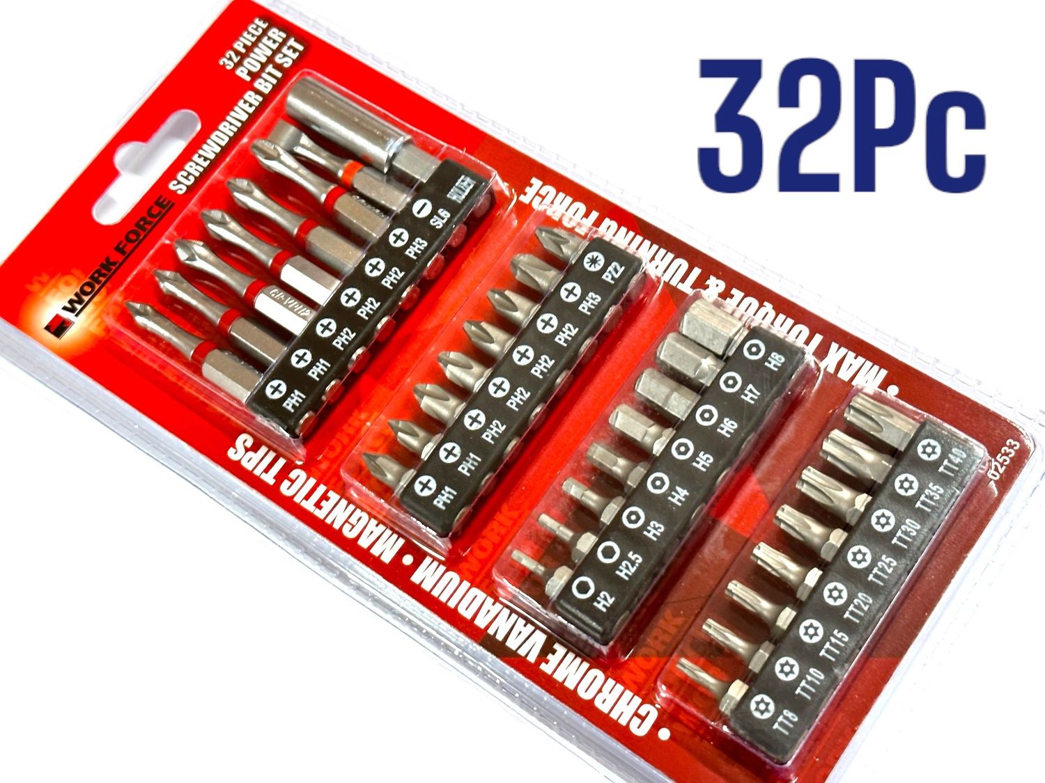 32 Pc Screwdriver Power Bits