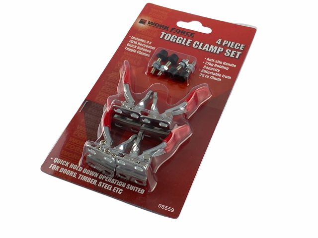 4Pc Toggle Clamp Set