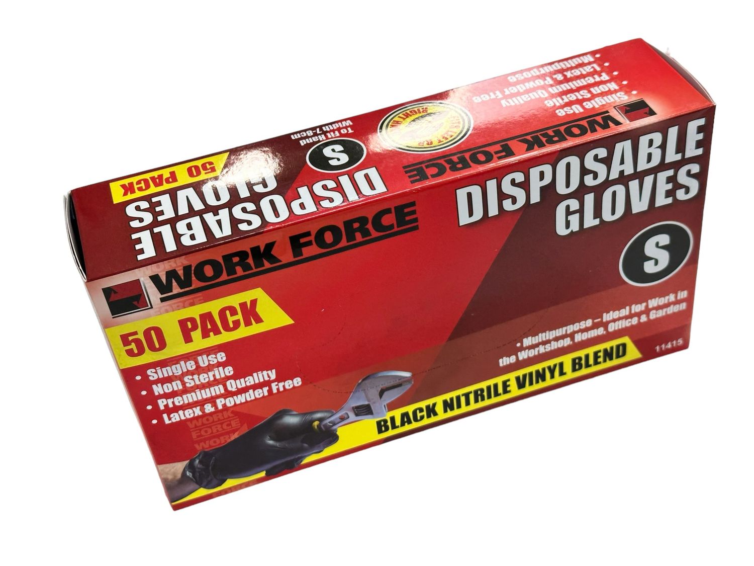 50Pc Small Disposable Gloves Size: 7-8