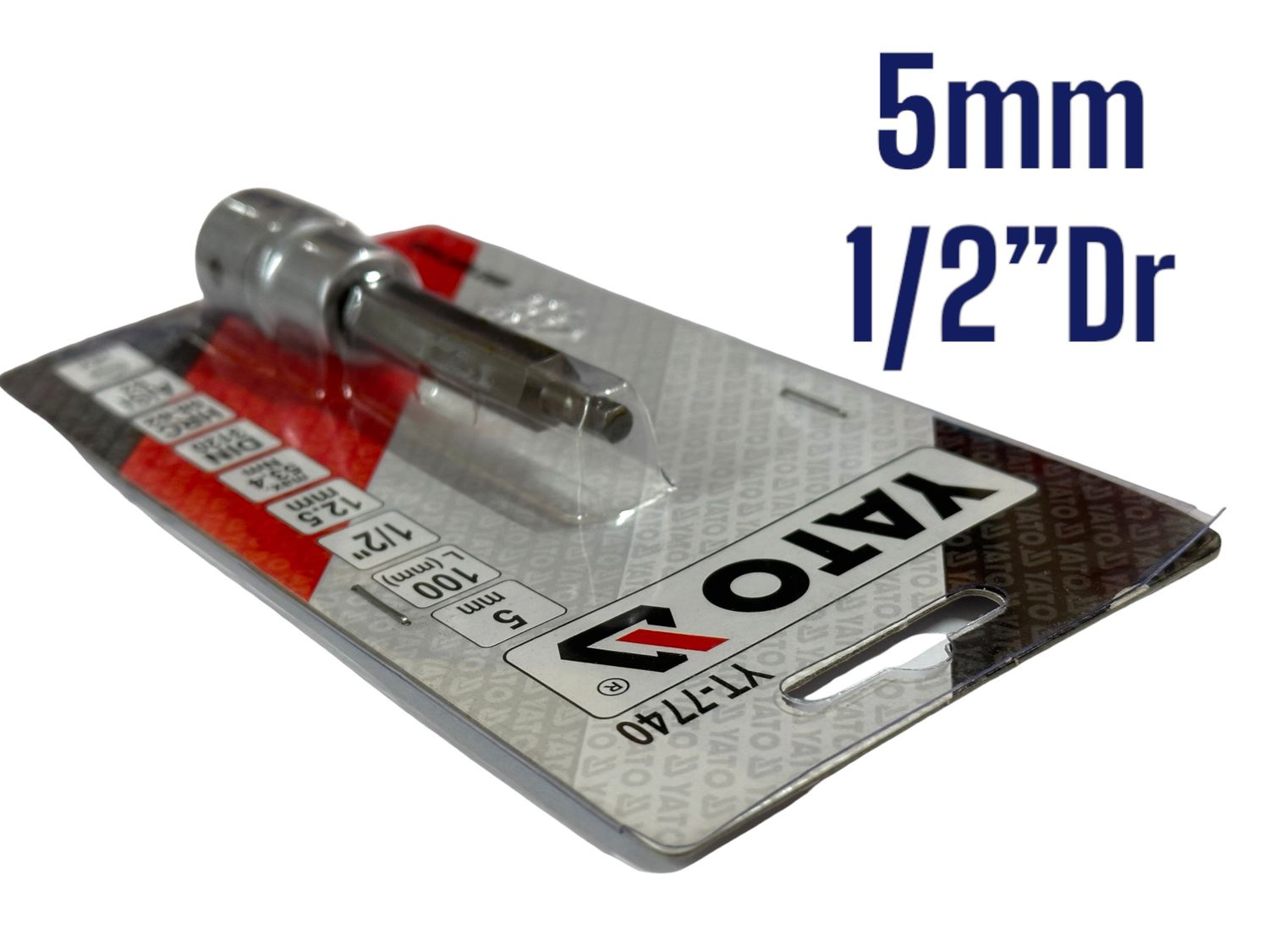 5mm Hex Socket 1/2" Dr YATO 100MM