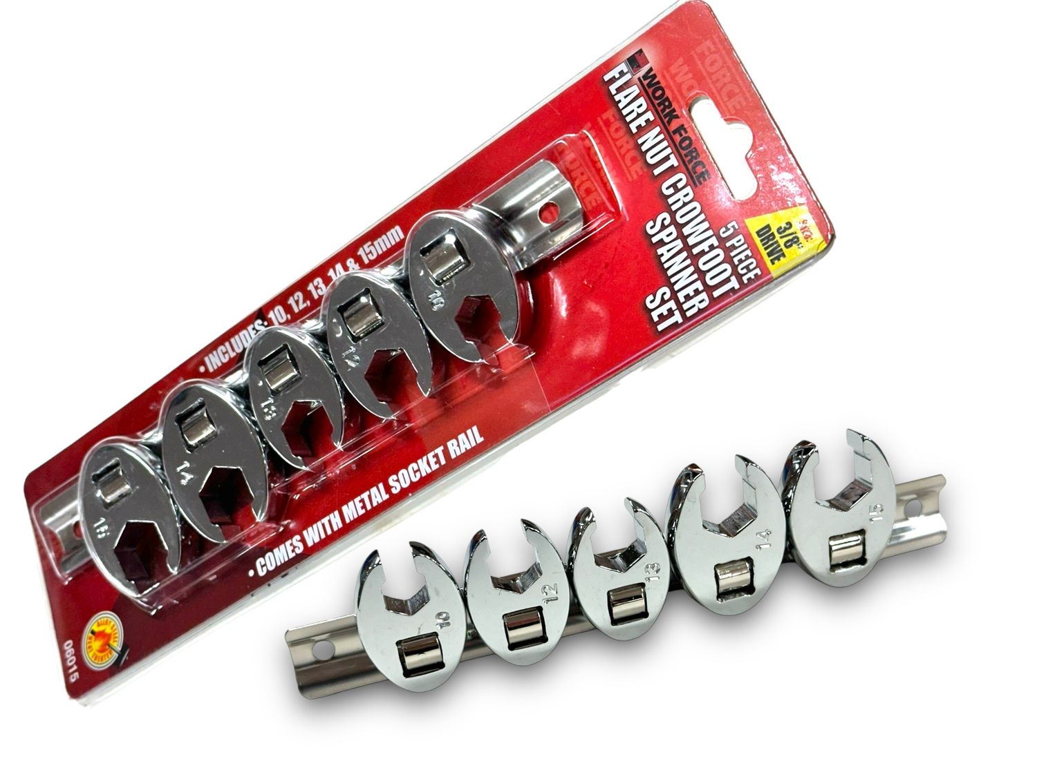 5Pc 3/8" Crowsfoot Wrench Set