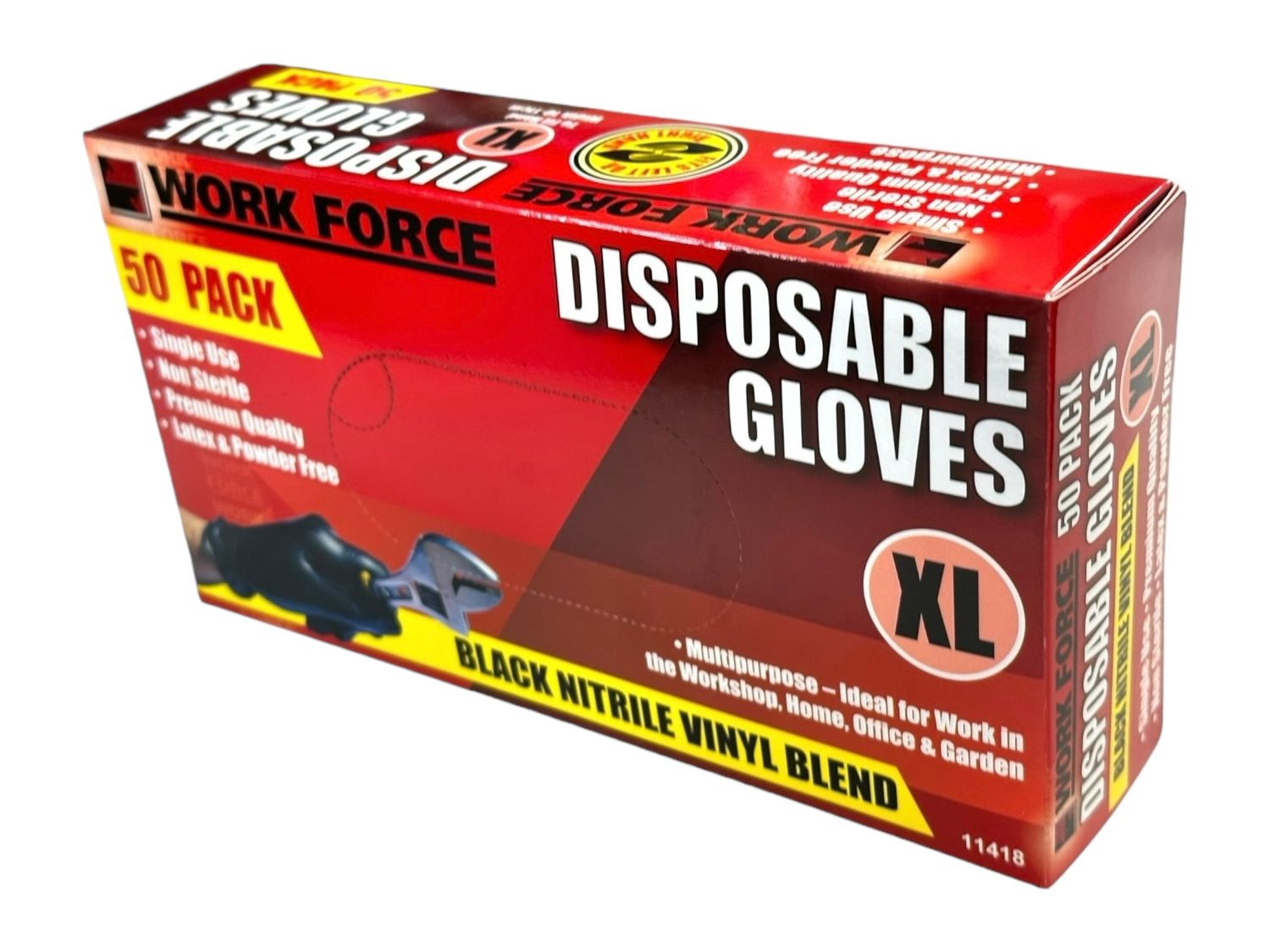 50Pc XL Extra Large Dis Gloves