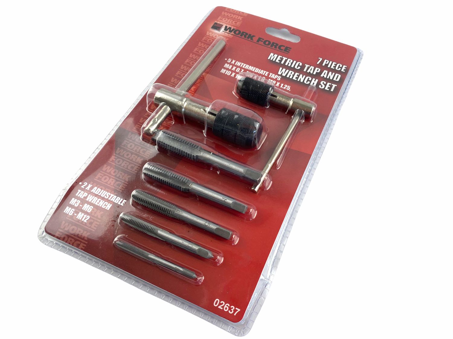 7 Piece Metric Tap and Wrench Set