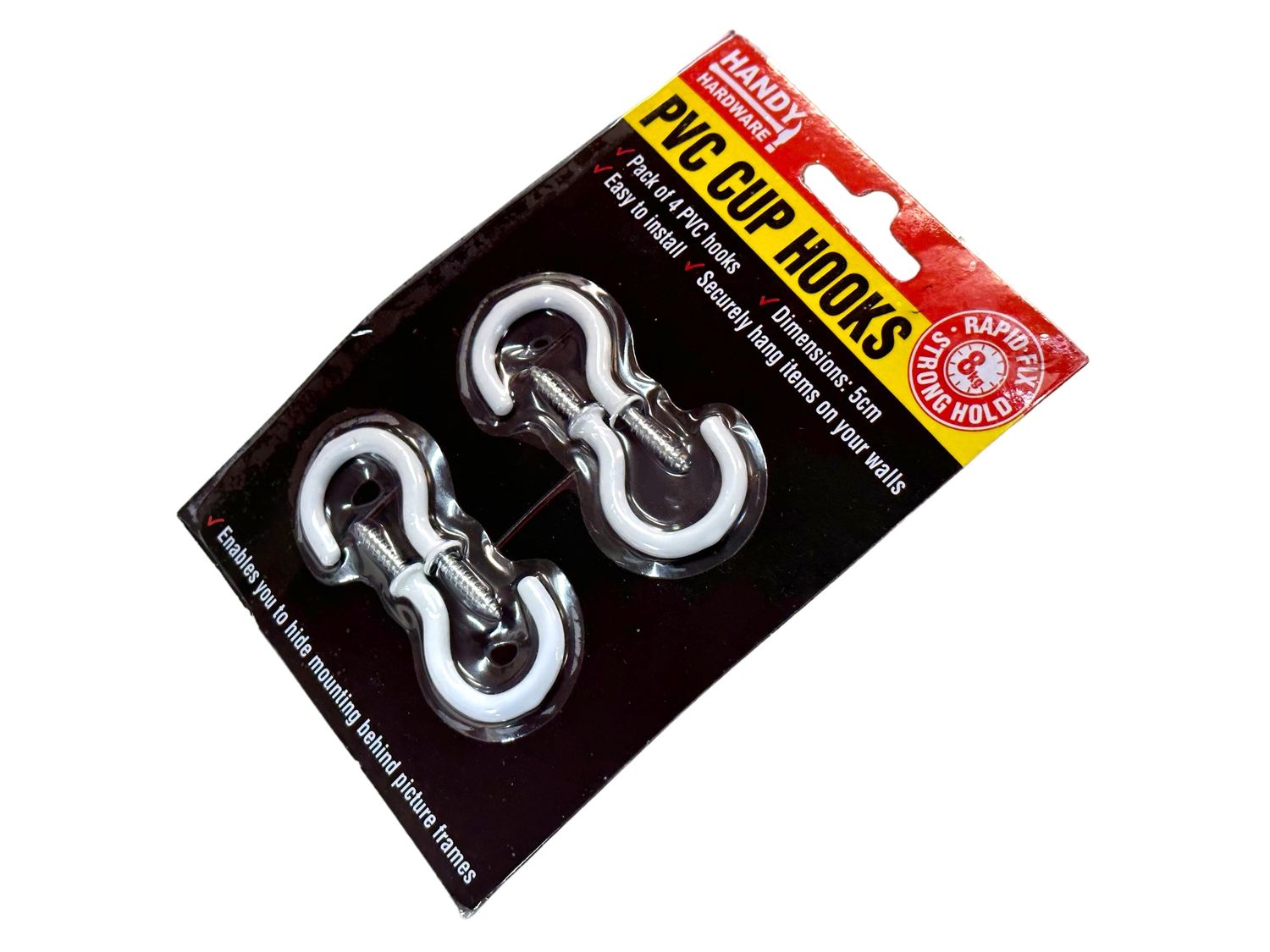 4PC PVC Coated 16mm Hook