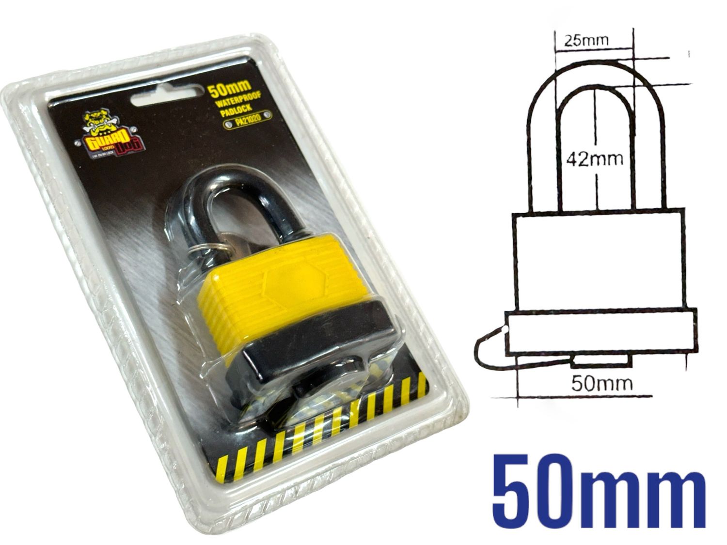 50mm Laminated Lock GRIPWELL WATER PROOF