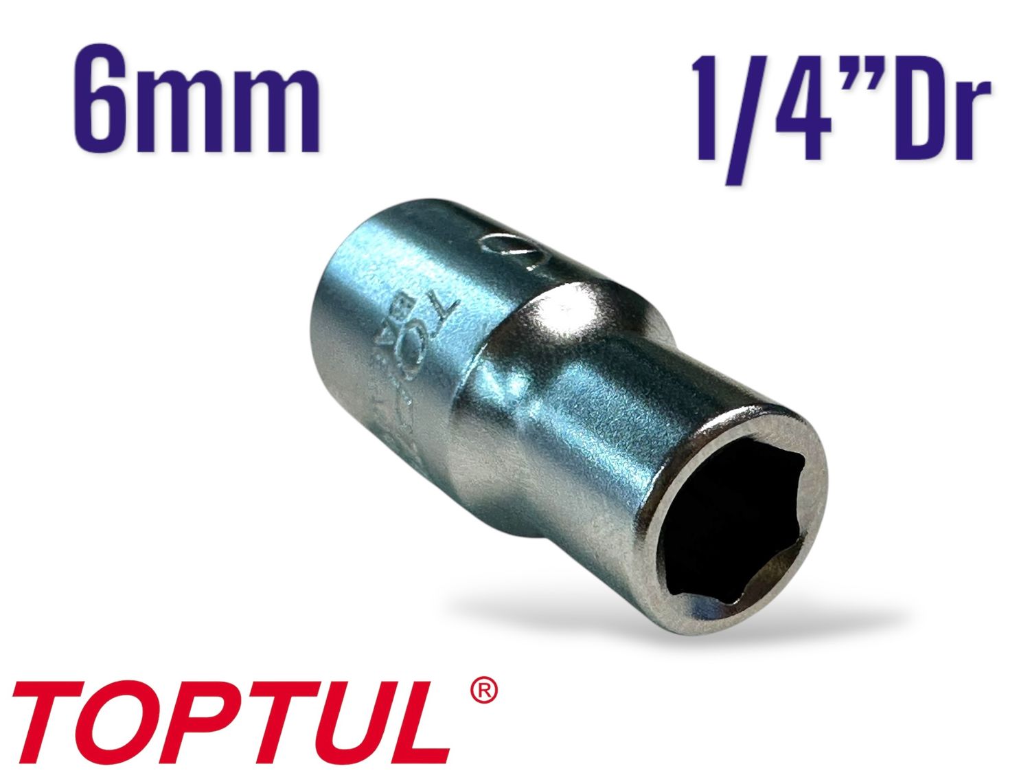 6mm Socket 1/4"Dr