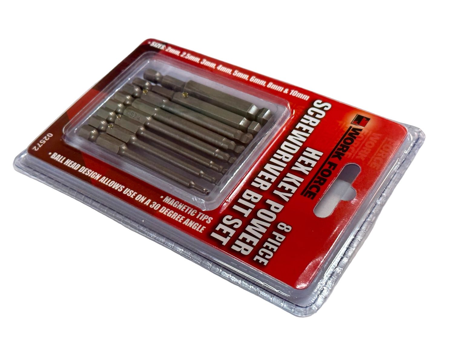 8 Piece Hex Ball Key Power Bit Set