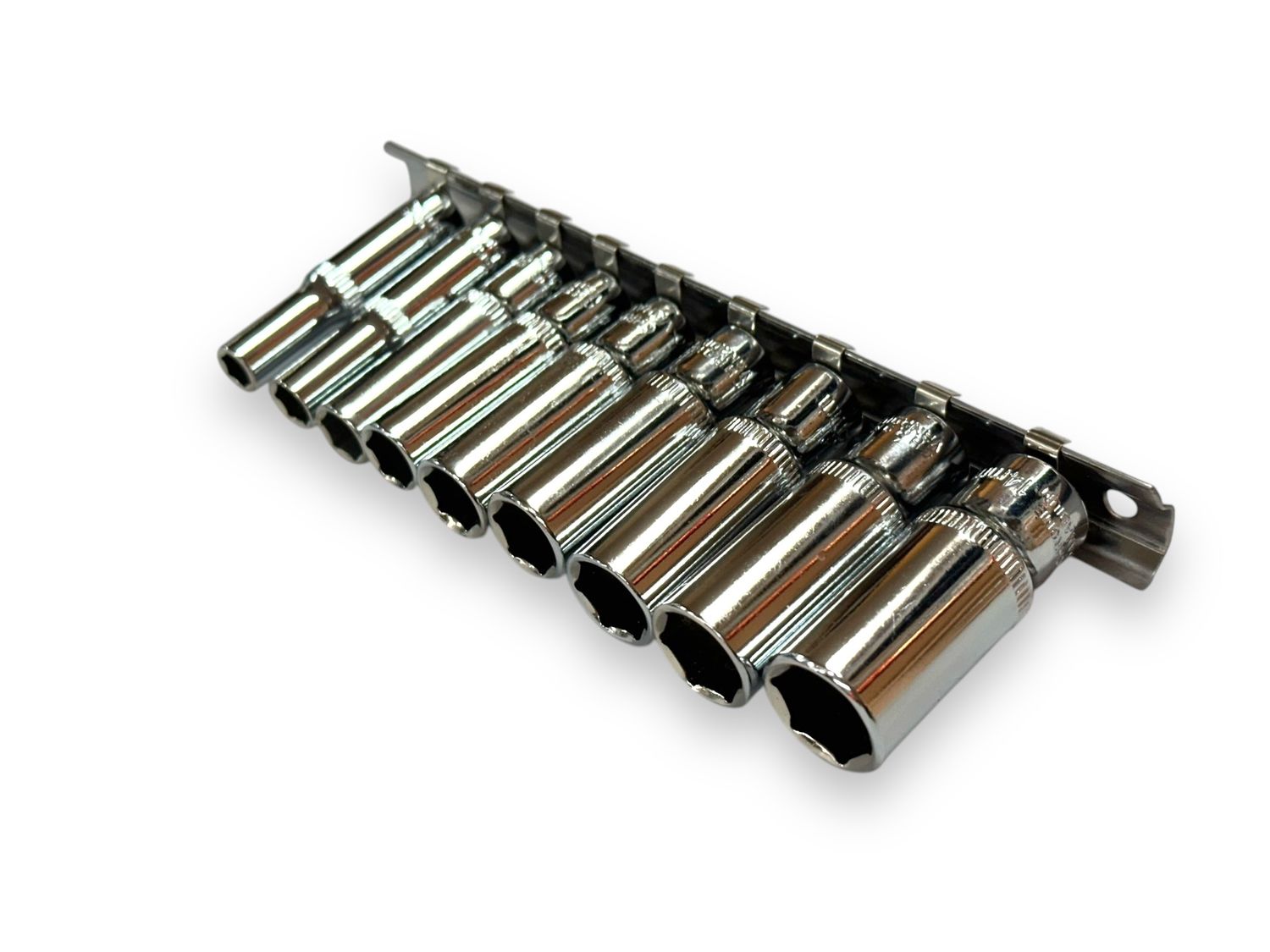 9Pc Deep Socket Set 1/4"Dr Metric
