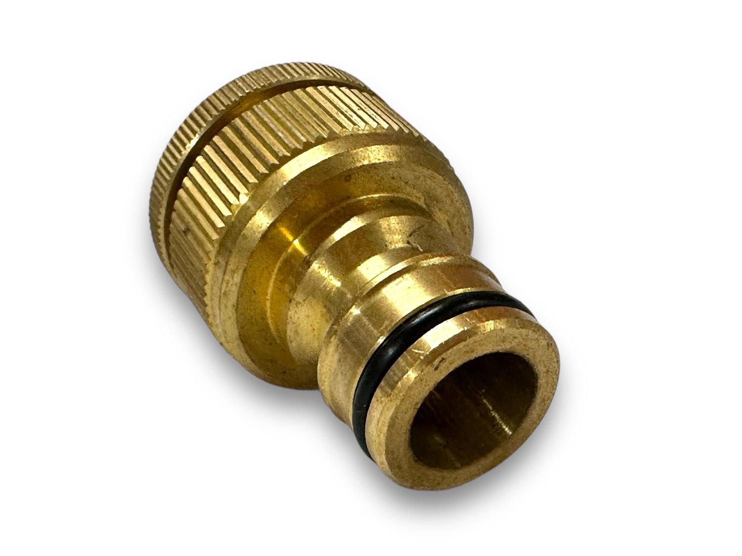 Brass 3/4" Hose to 1" / 3/4” Threaded Tap Connector