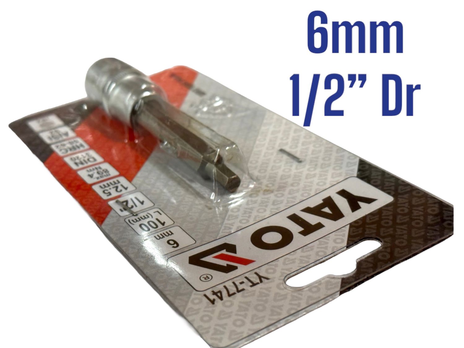 6mm Hex Socket 1/2" Dr YATO