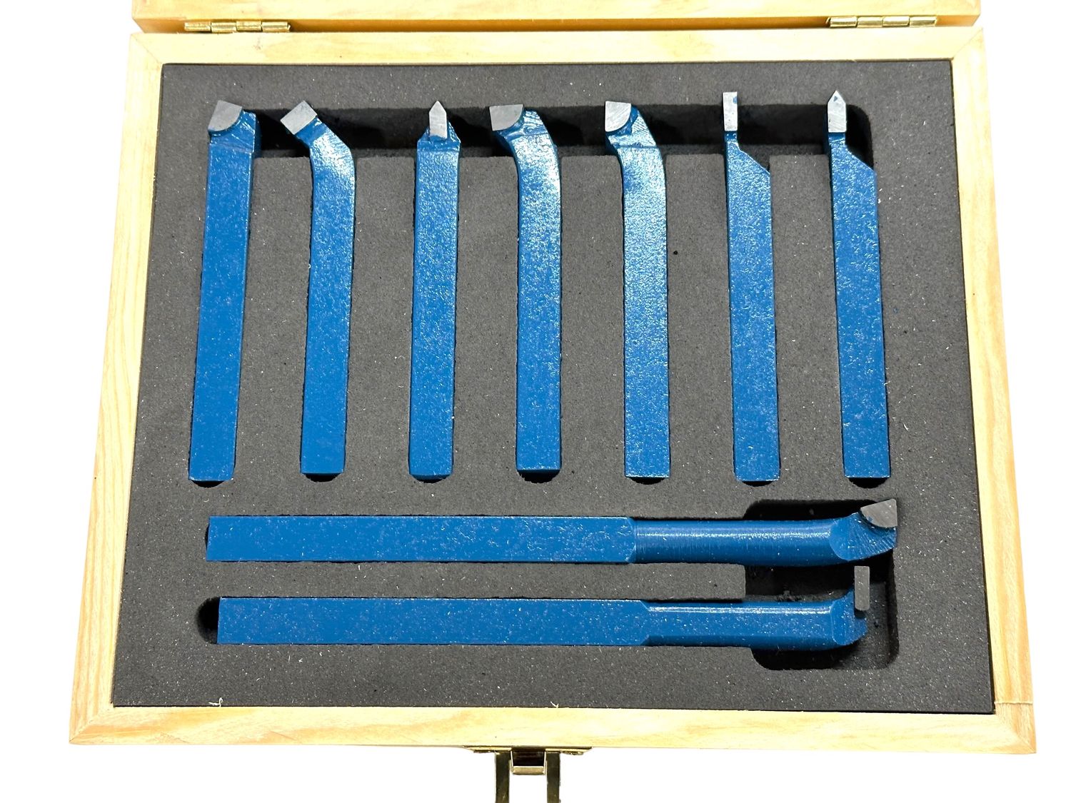 9 Piece Lathe Tool Set 10mm Tipped