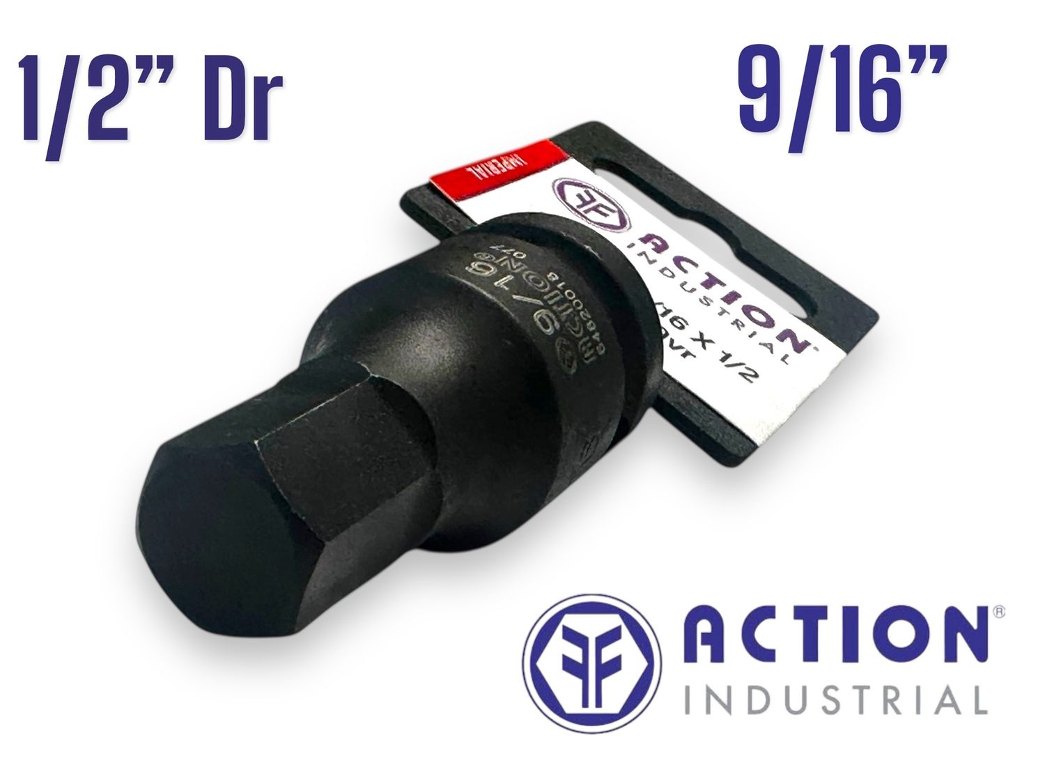 9/16" Hex Socket 1/2" Dr Impact 75mm