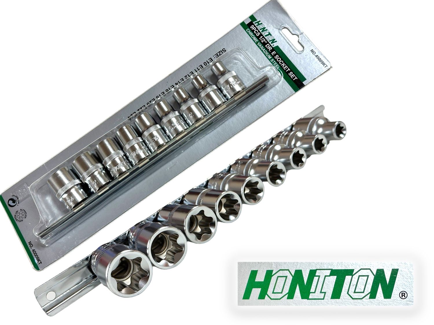 9PC Star Socket Set 1/2” Dr HONITON