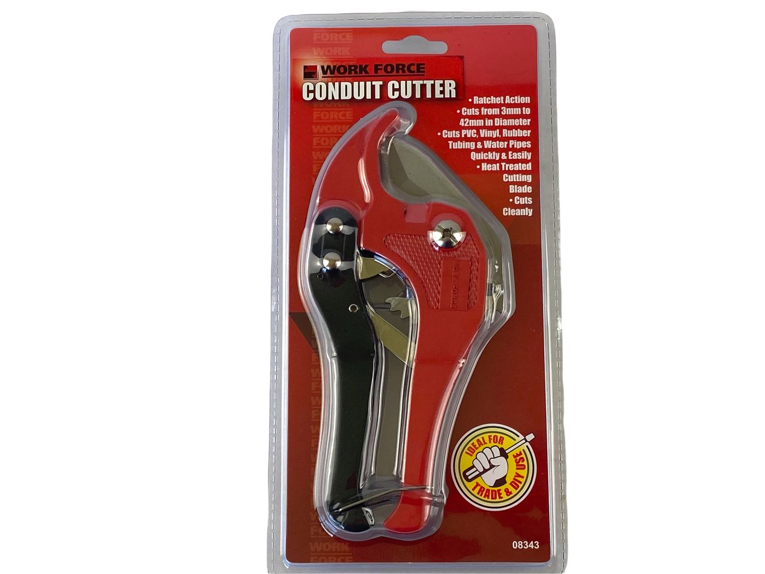 Conduit Cutter Ratchet Action Cuts 3mm - 42mm