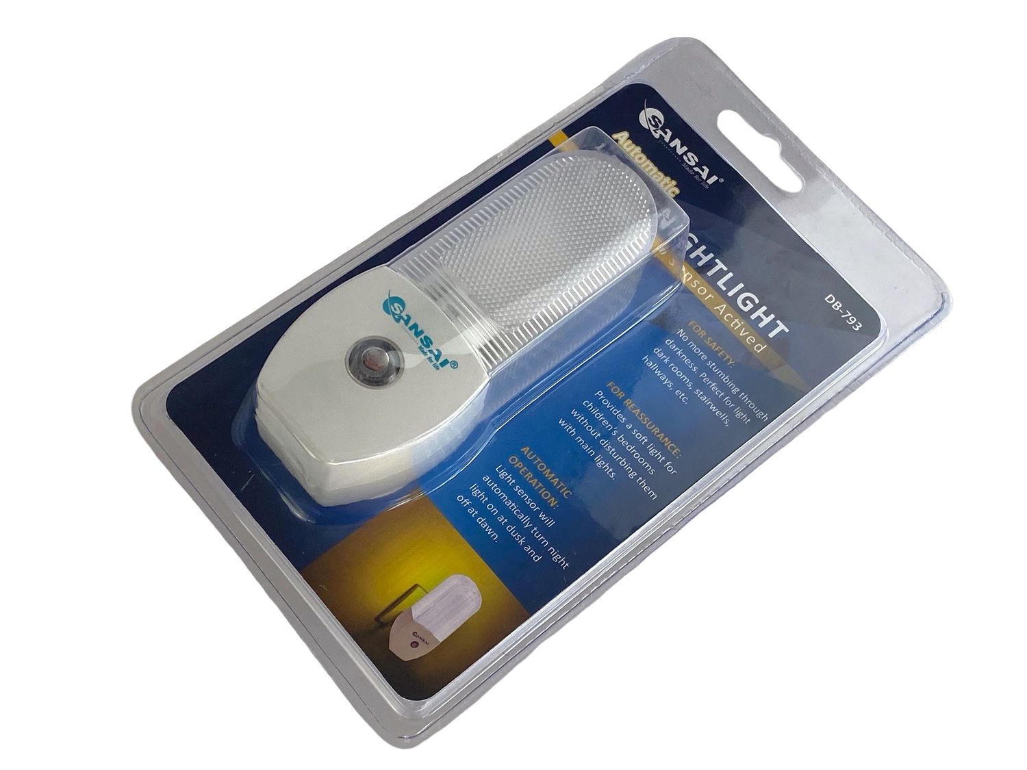 LED Nightlight 240V 0.2W Sensor Activated Hallway Light Bathroom Stairwell