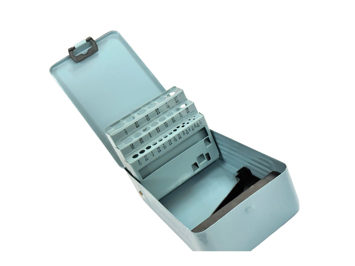 Metal Drill Bit Box Storage only Imperial