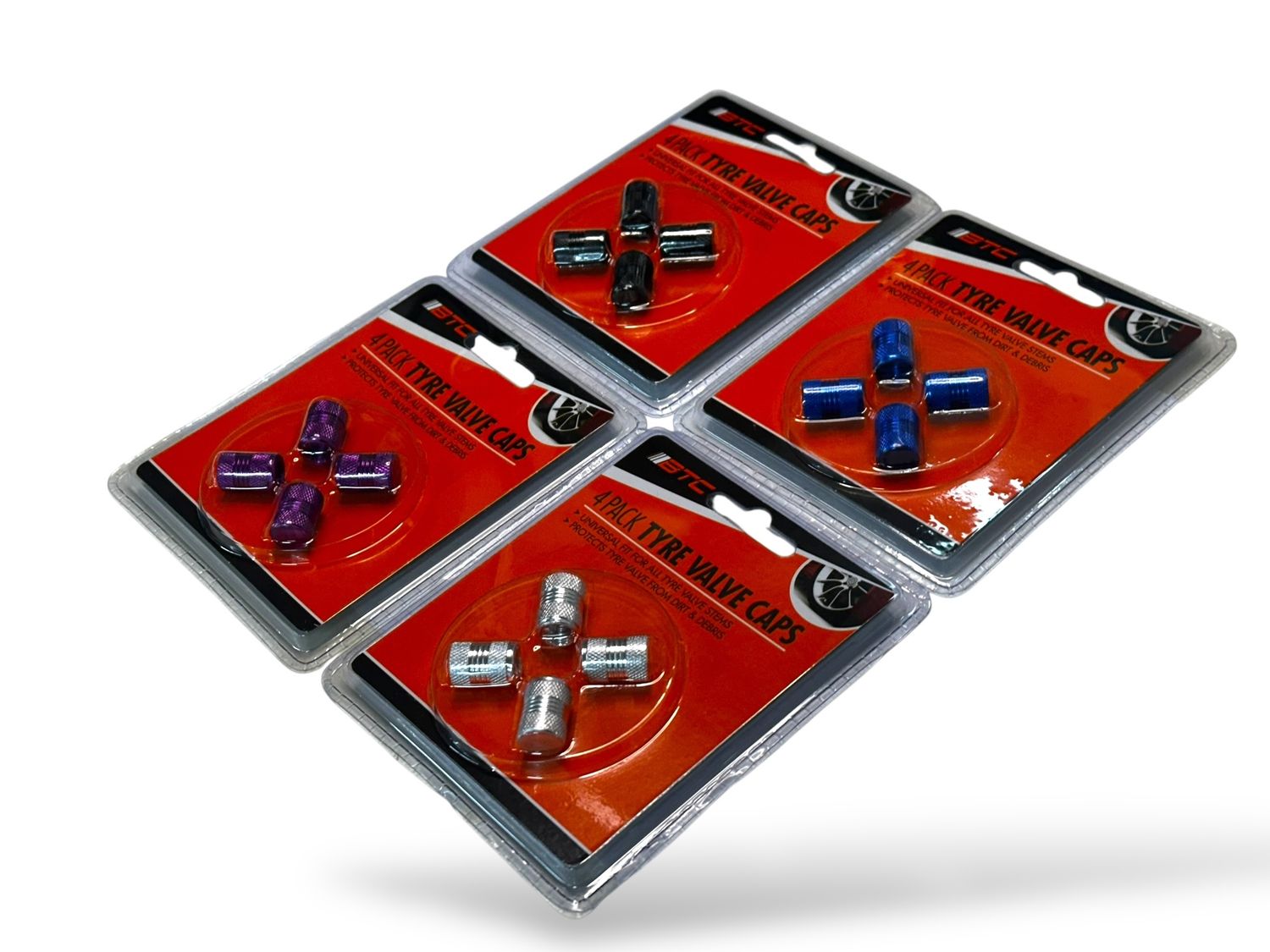 Tyre Valve Cap x 1 Packet 4Pc