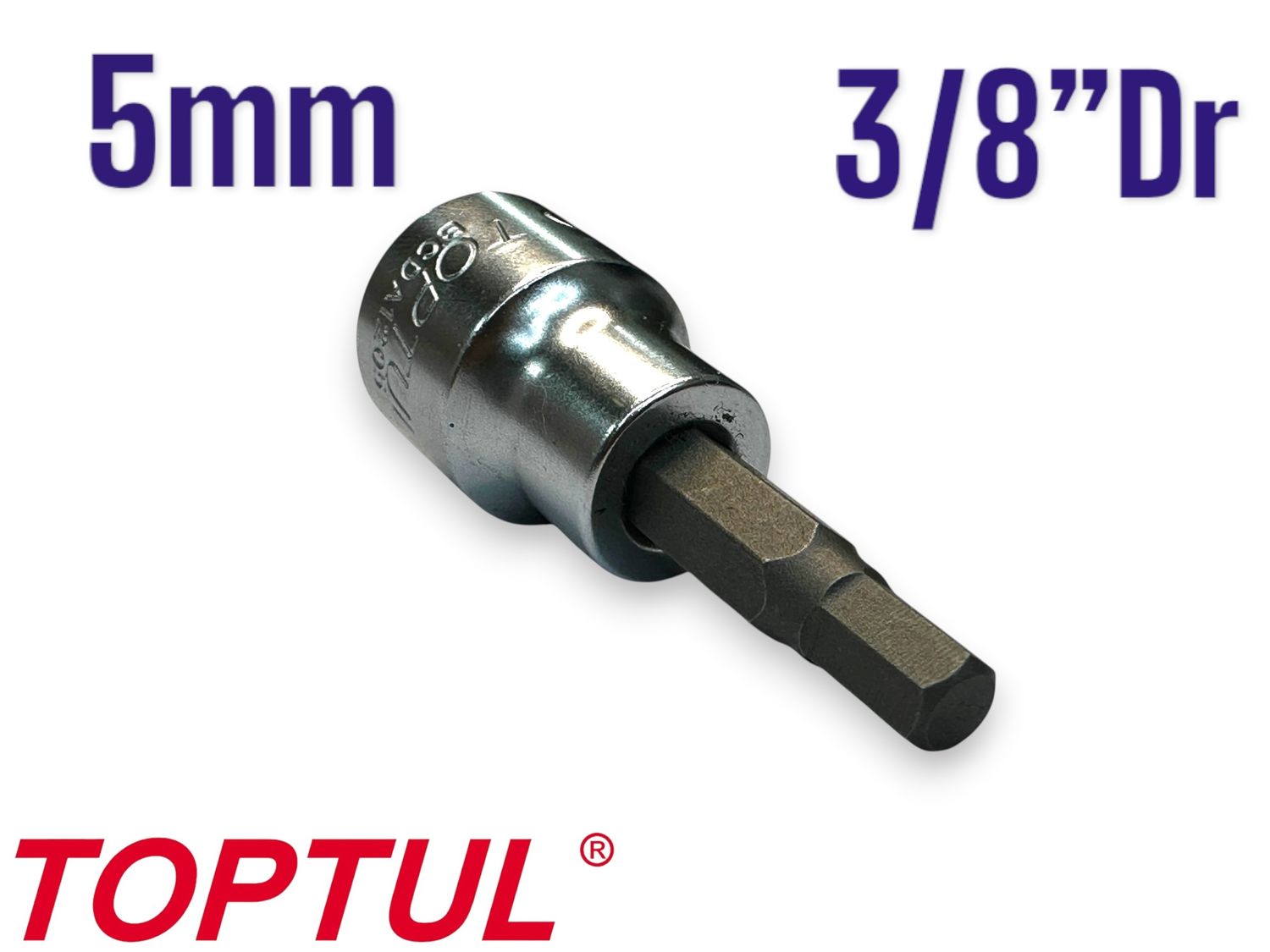 5mm Hex Socket 3/8" Dr TOPTUL