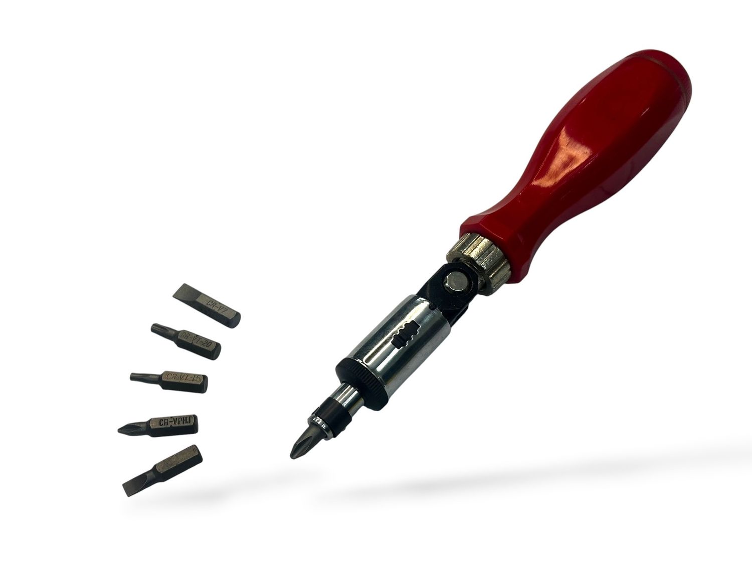 Screwdriver Bit Set Ratchet Handle with 6 Bits