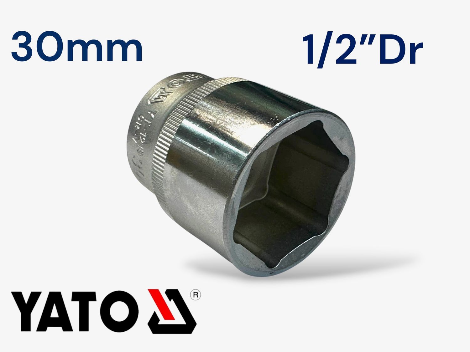 30mm Socket 1/2" Drive 6 Point YATO
