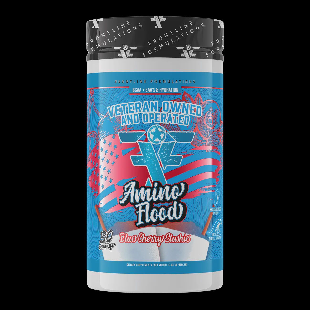 FrontlineFormulations-Amino Flood, Flavor: Blue Cherry Slushie