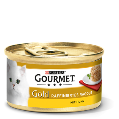 Purina • Gourmet • Gold • Raffiniertes Ragout • Huhn