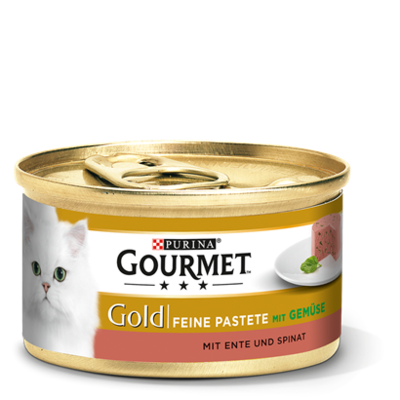 Purina • Gourmet • Gold • Feine Pastete • mit Ente und Spinat