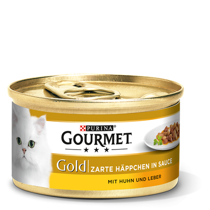 Purina • Gourmet • Gold • Zarte Häppchen • mit Huhn und Leber