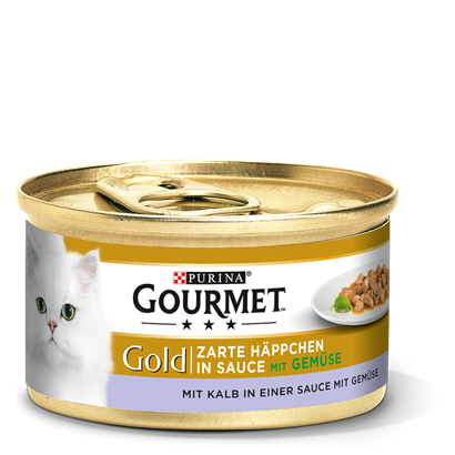 Purina • Gourmet • Gold • Zarte Häppchen • mit Kalb und Gemüse