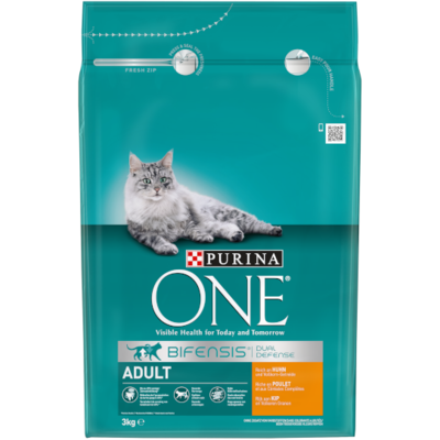 Purina • ONE • Bifensis • Dual Defense • Adult • Reich an Huhn und Vollkorn-Getreide