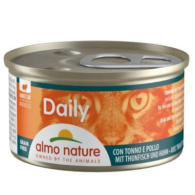 Almo Nature • Daily • Mousse • con Tonno e Pollo