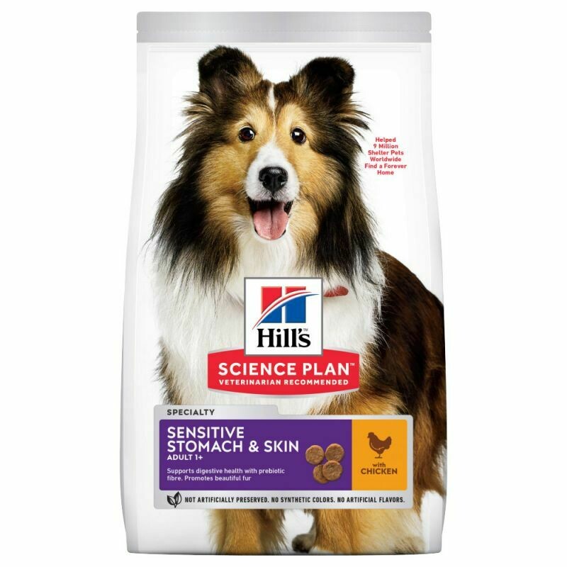 Hill&#39;s • Science Plan • Sensitive Stomach &amp; Skin • Medium • with Chicken