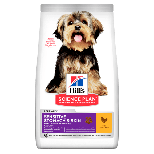 Hill&#39;s • Science Plan • Sensitive Stomach &amp; Skin • Small &amp; Mini • with Chicken