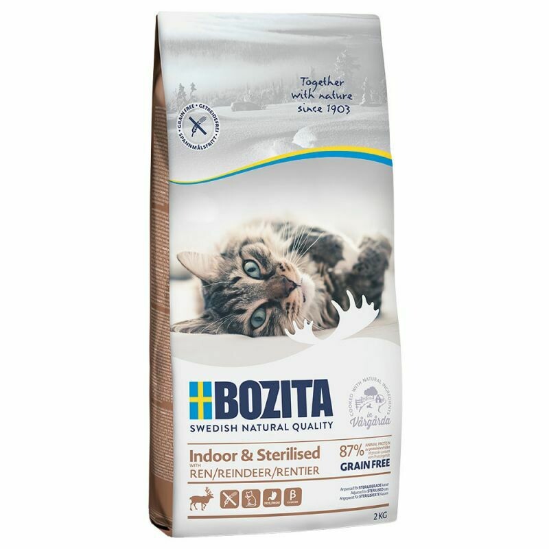 Bozita • Feline Function • Grain Free • Indoor & Sterilised • with Reindeer