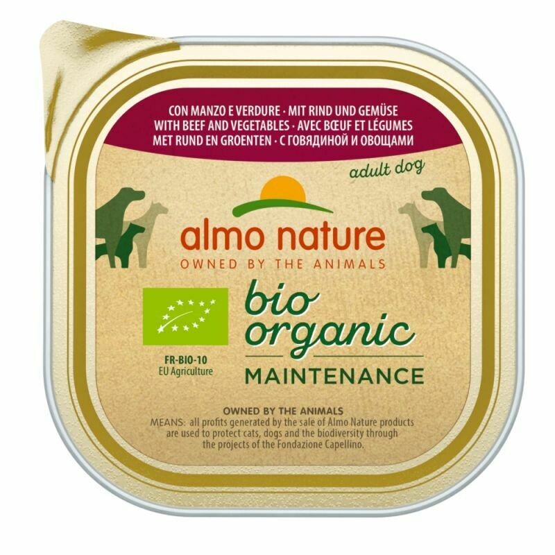 Almo Nature • BioOrganic • Maintenance • con Manzo e Verdure