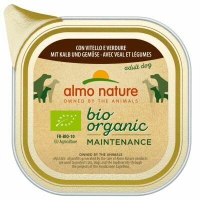 Almo Nature • BioOrganic • Maintenance • con Vitello e Verdure