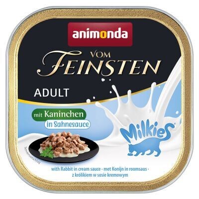 Animonda • vom Feinsten • Milkies • mit Kaninchen in Sahnesauce