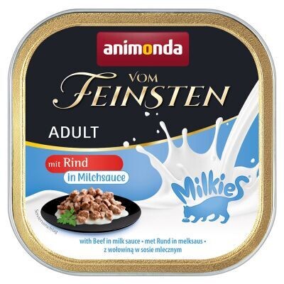 Animonda • vom Feinsten • Milkies • mit Rind in Milchsauce