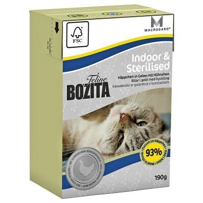 Bozita • Feline Function • Indoor & Sterilised • Chunks in Jelly • with Fresh Swedish Chicken Meat