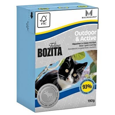 Bozita • Feline Function • Outdoor & Active • Chunks in Jelly • with Swedish Elk Meat