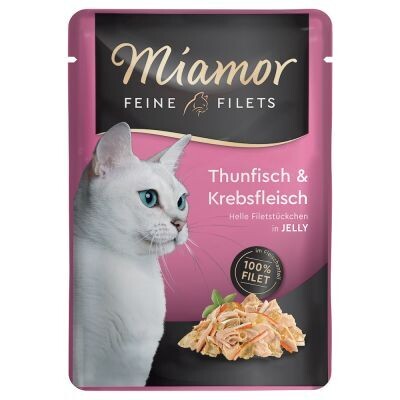 Miamor • Fine Fillets • in Jelly • Thunfisch & Krabsfleisch